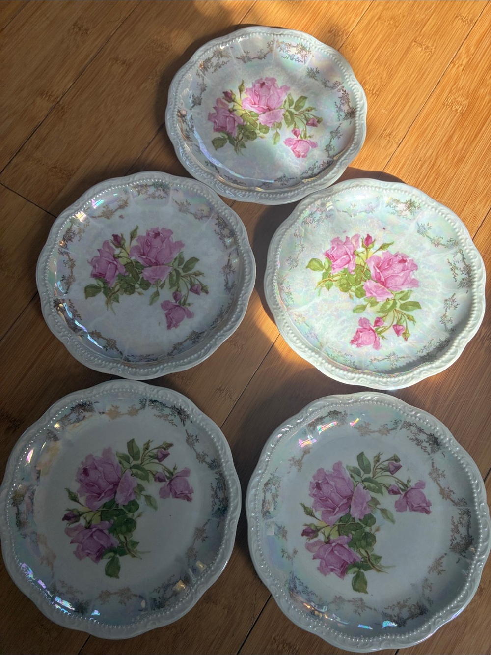 Antique Three Crown China Germany 7" Dessert Plate